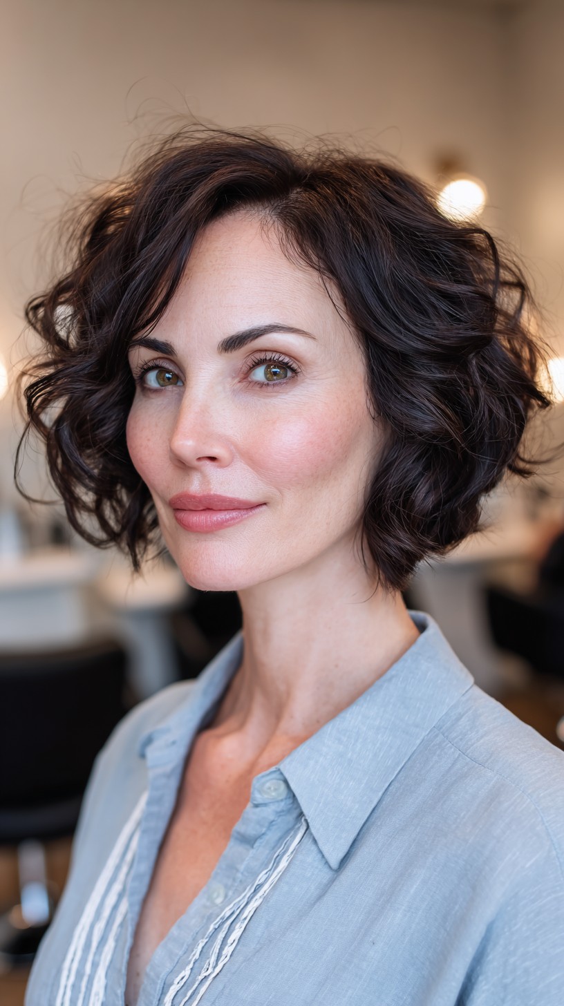 Effortless Brunette Waves with Soft Textured Layers