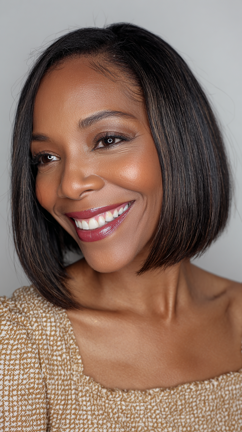 Modern Textured Bob with Subtle Movement