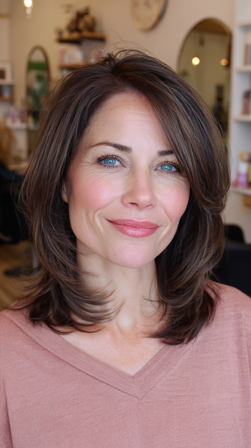 Modern Textured Cut with Soft Face-Framing Layers