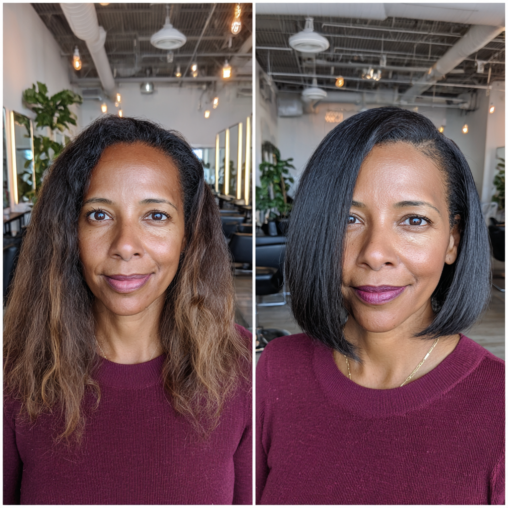 Polished Sleek Bob with Subtle Volume