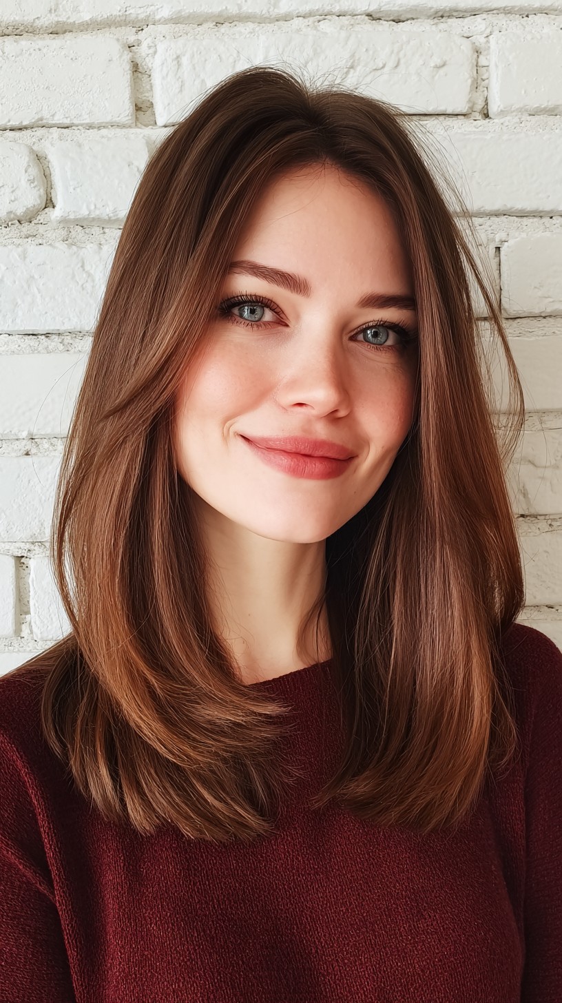 Rich Chestnut Layered Elegance