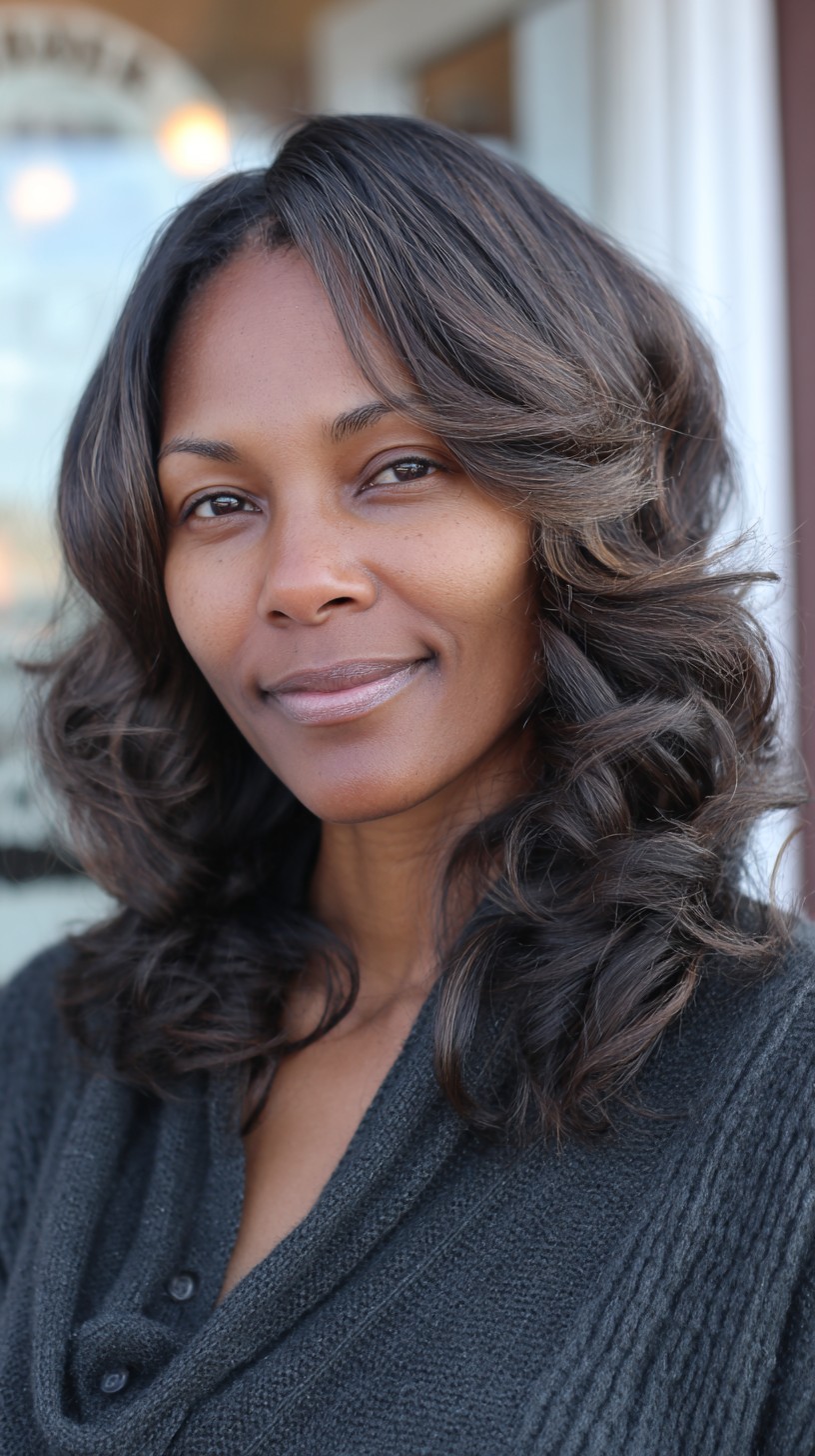 Silky Smooth Layered Waves with Natural Highlights