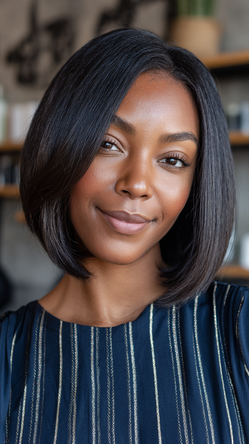 Sleek Modern Bob with Subtle Layers