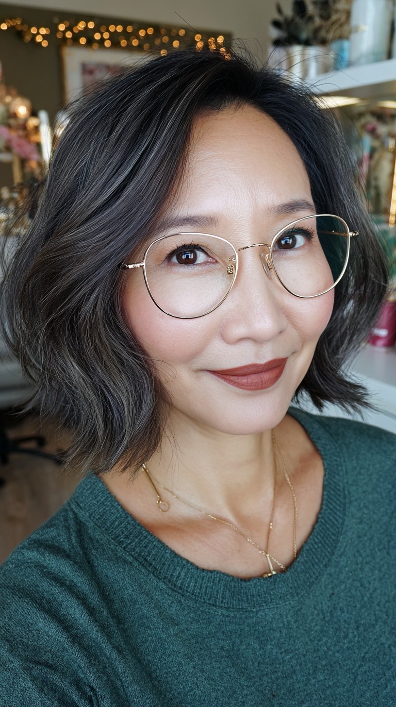 Sleek Silver Waves with Natural Undertones