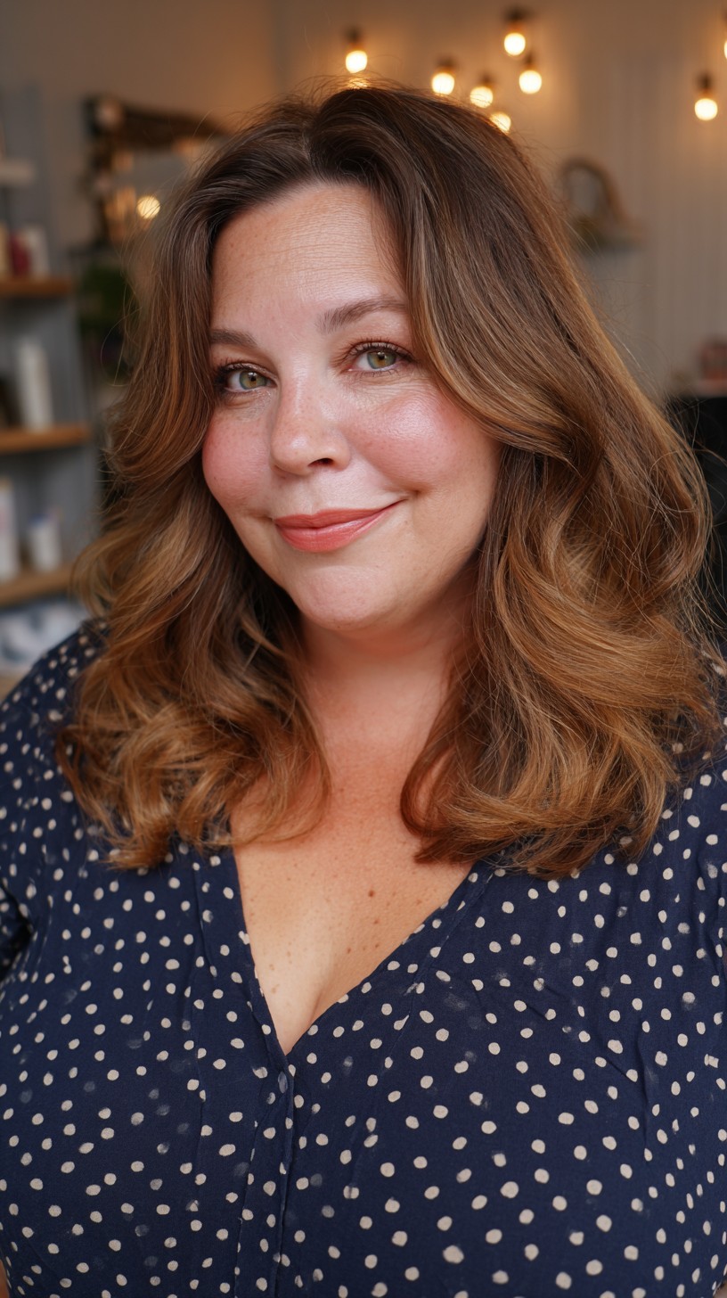 Softly Tousled Caramel Waves