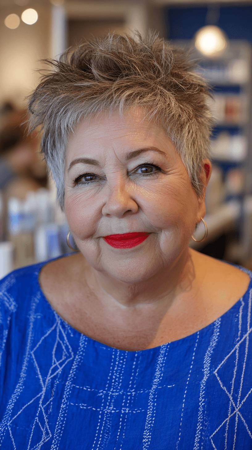 Textured Short Pixie with Spiky Layers