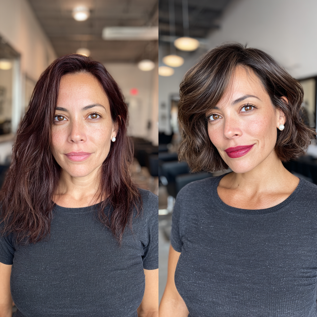 Chic Textured Wavy Bob with Soft Layers
