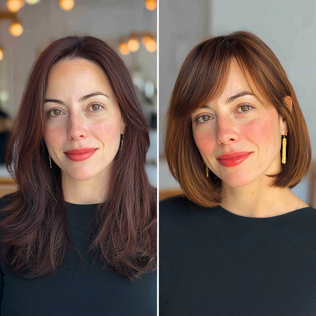 Chic A-Line Bob with Subtle Highlights