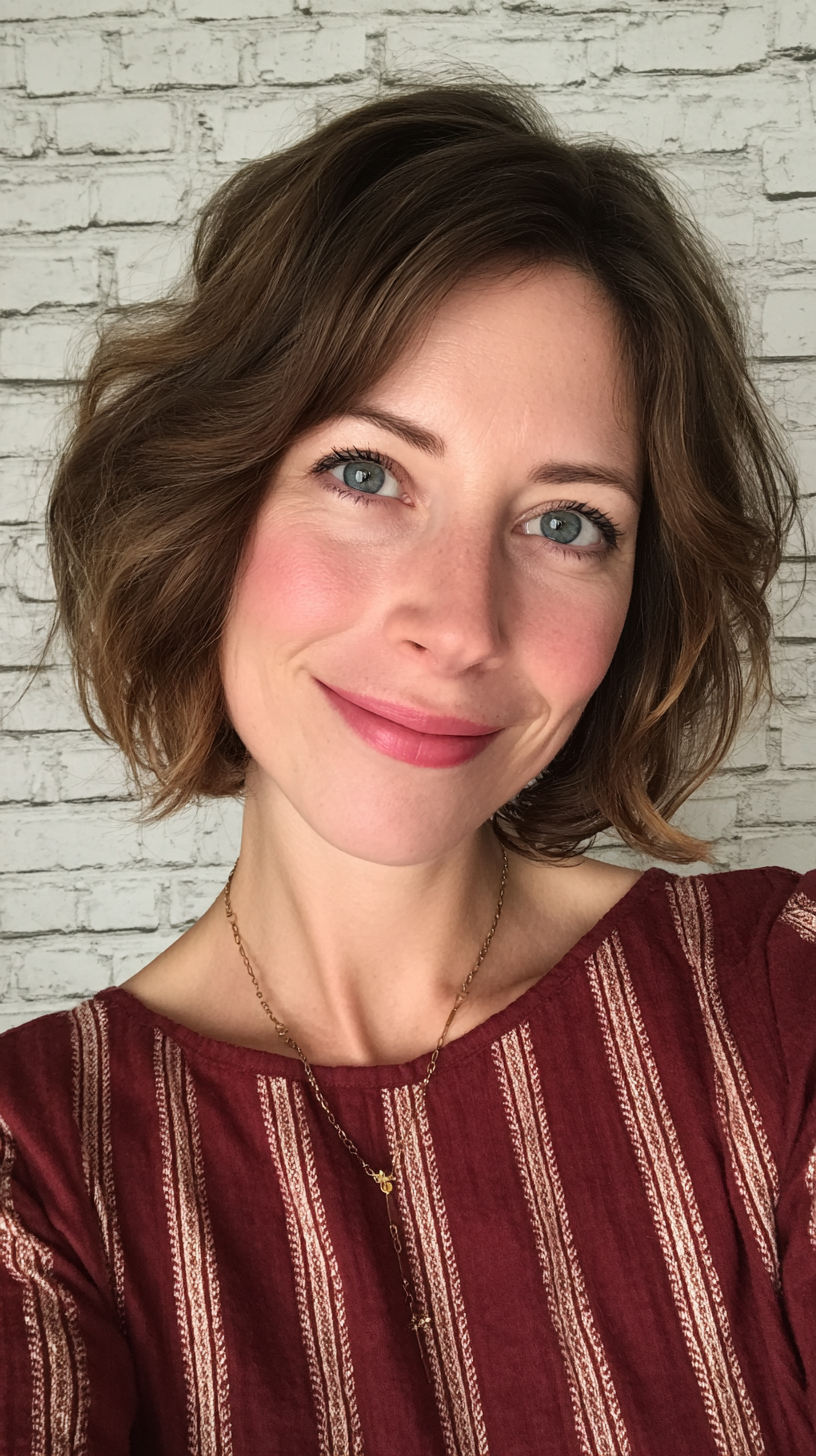 Chic Soft Wavy Bob with Subtle Movement