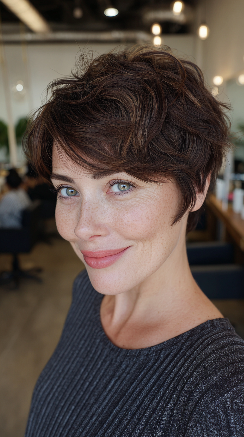 Chic Textured Short Pixie with Soft Layers