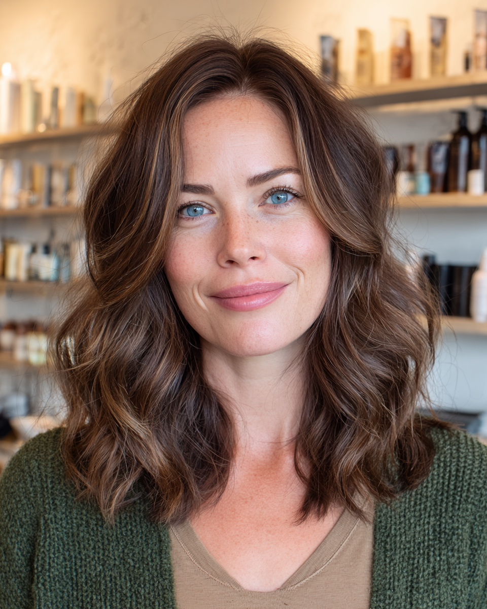 Effortless Mid-Length Waves with Subtle Highlights