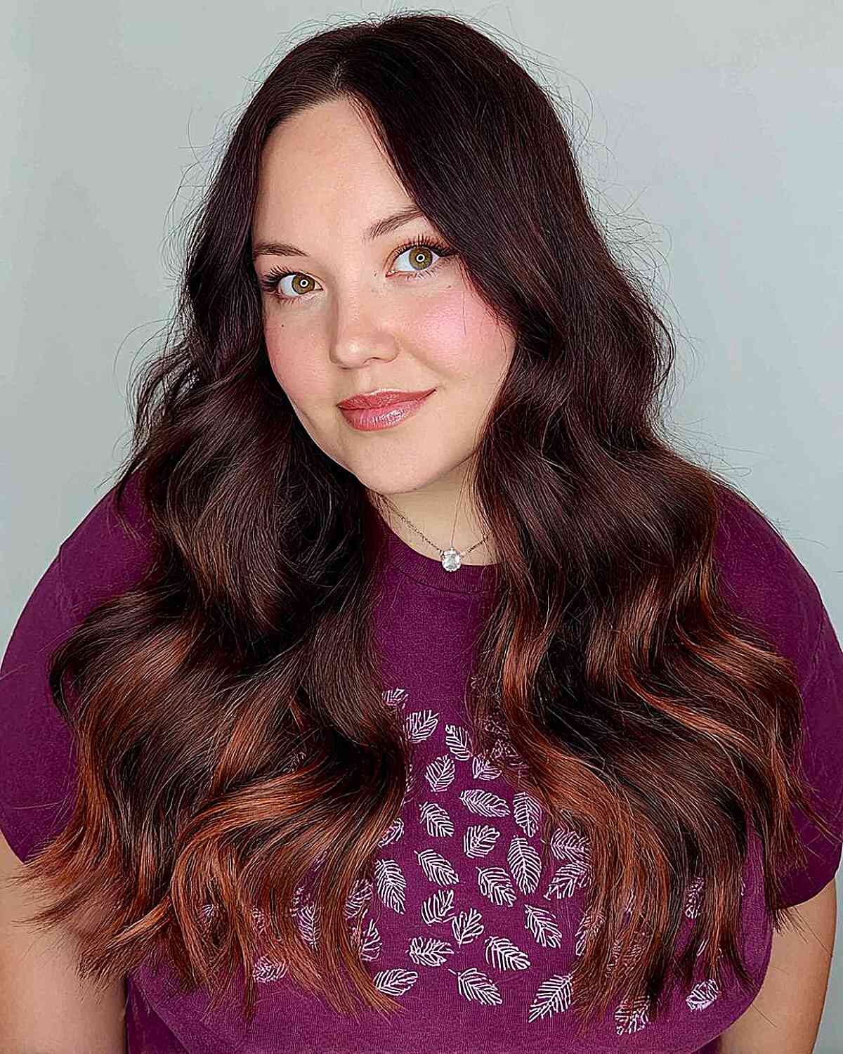 Rich Chocolate Waves with Subtle Highlights