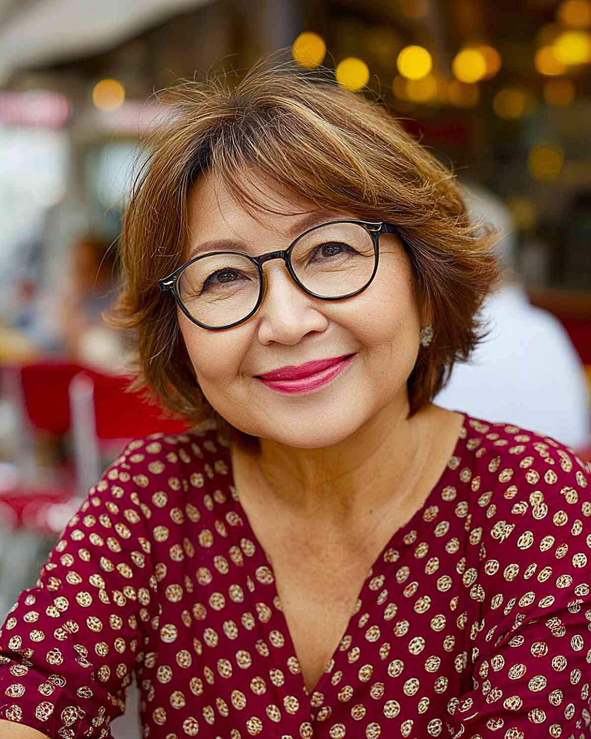 Soft Textured Bob with Face-Framing Bangs