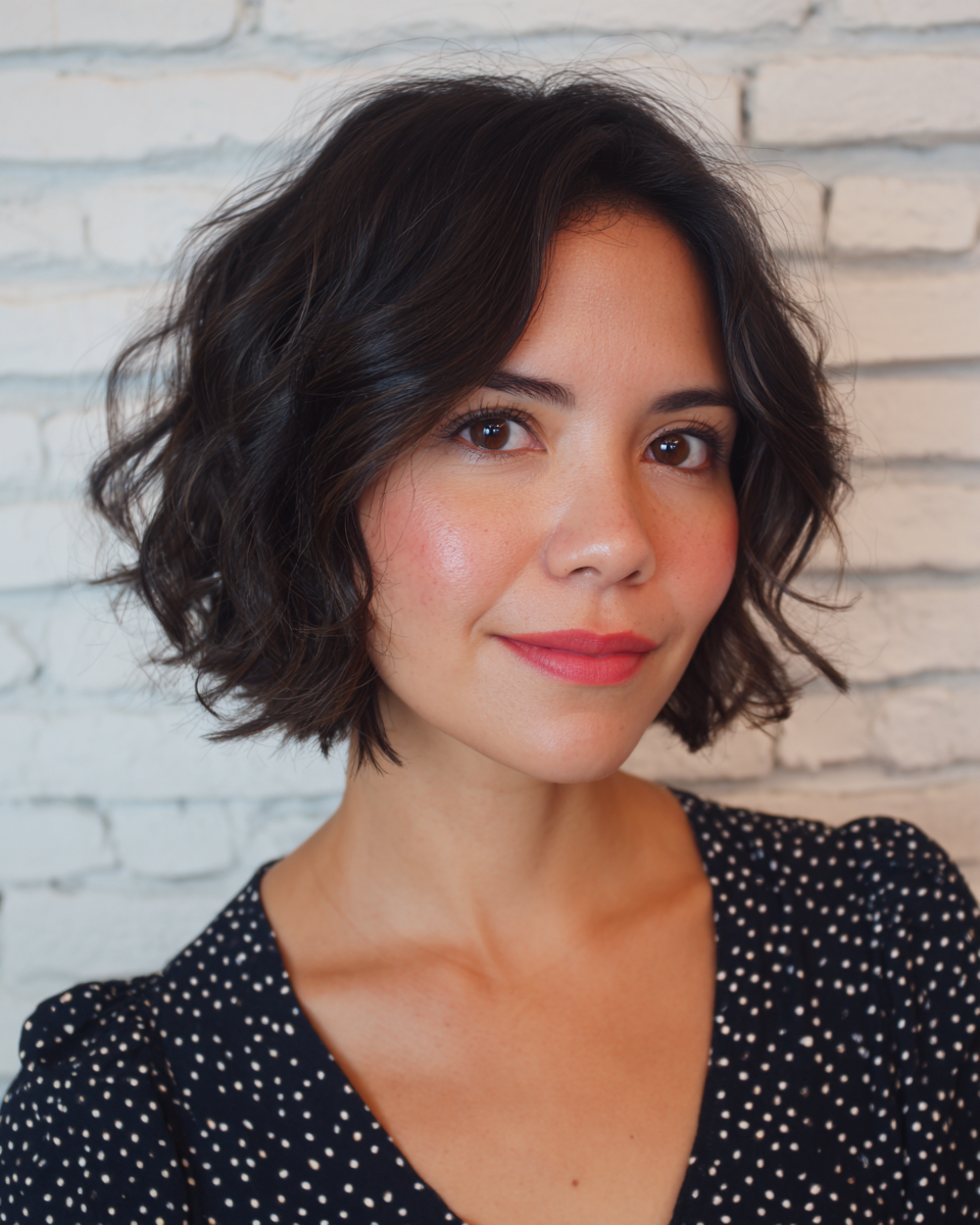 Textured Bob with Soft Beachy Waves