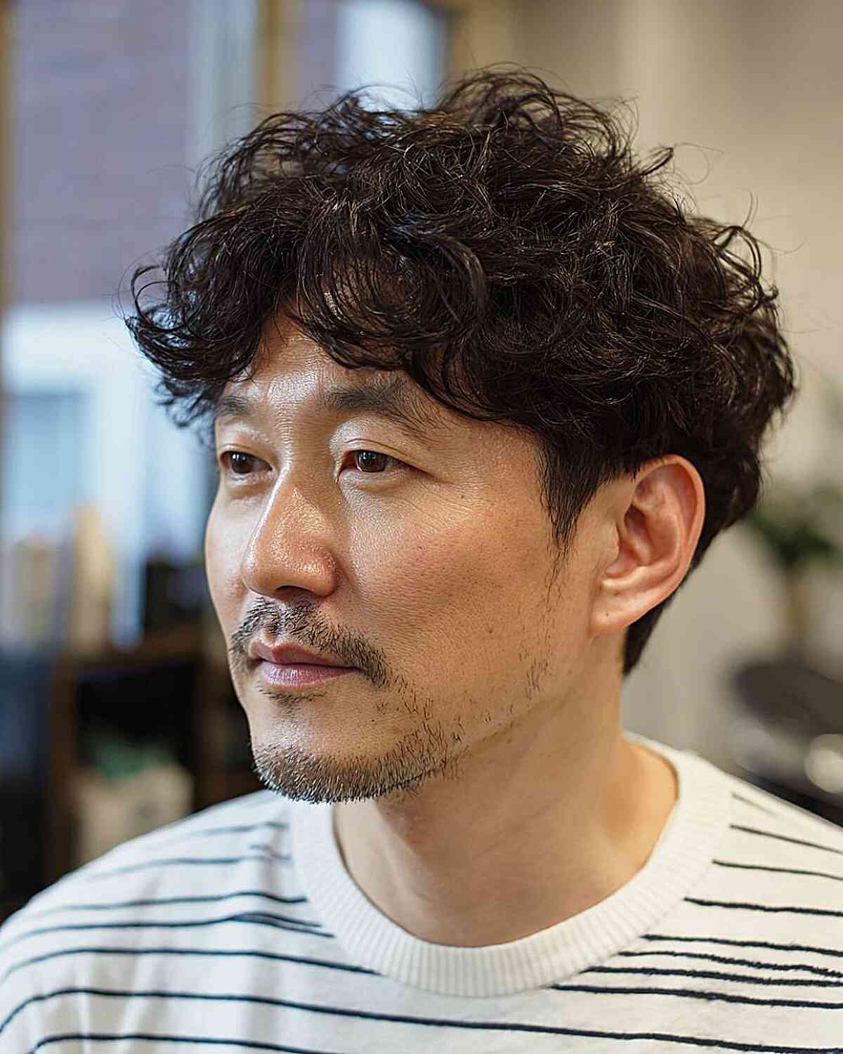 Textured Curly Crop with Soft Volume