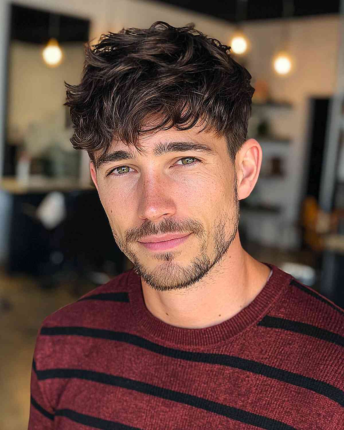 Textured Short Crop with Natural Waves