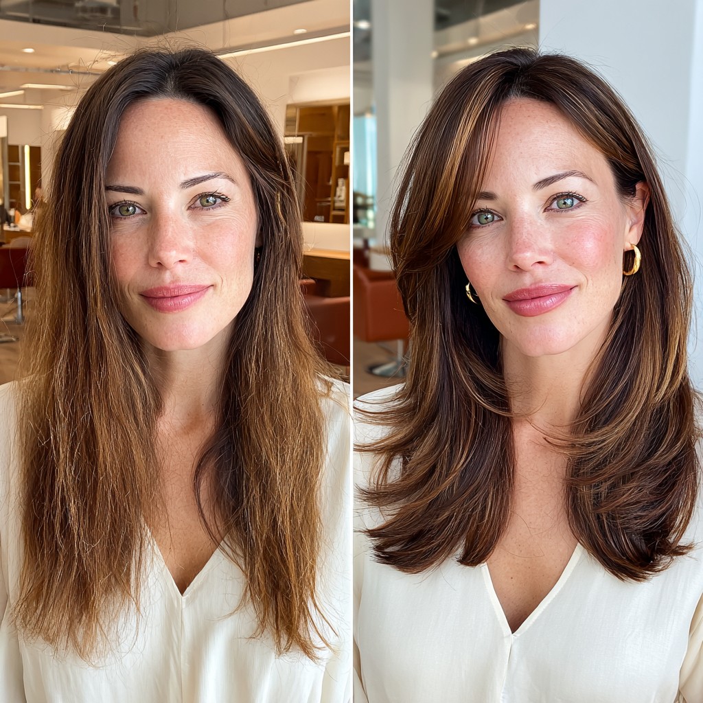 Brunette Balayage with Soft Layers