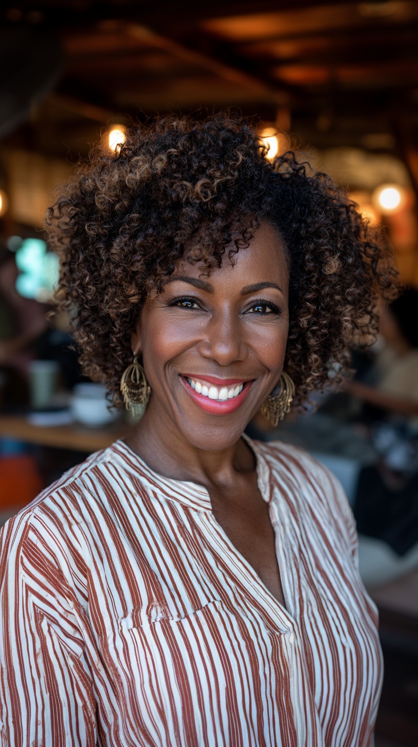 Effervescent Ringlet Bob with Natural Volume