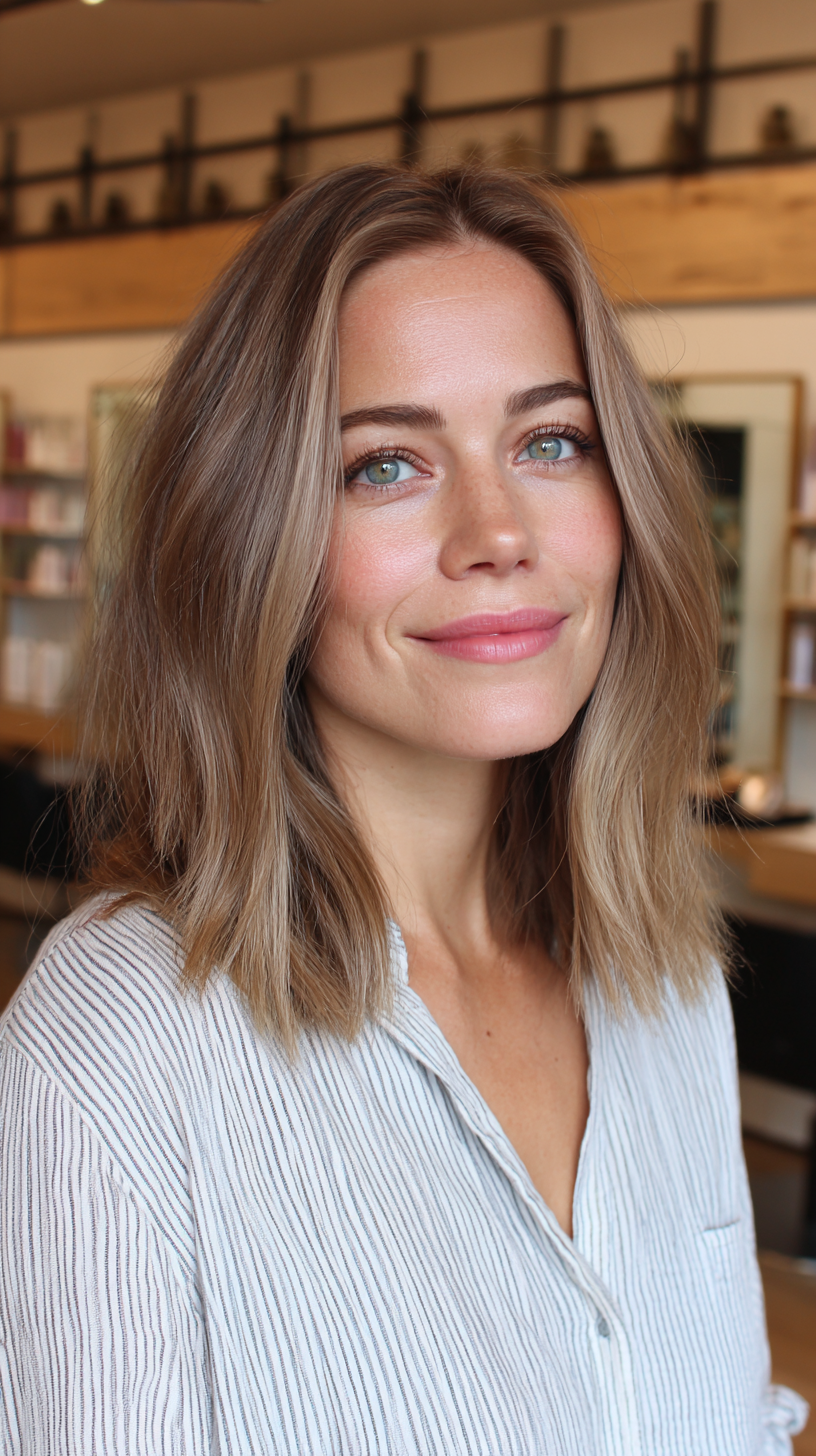 Effortlessly Chic Layered Long Bob