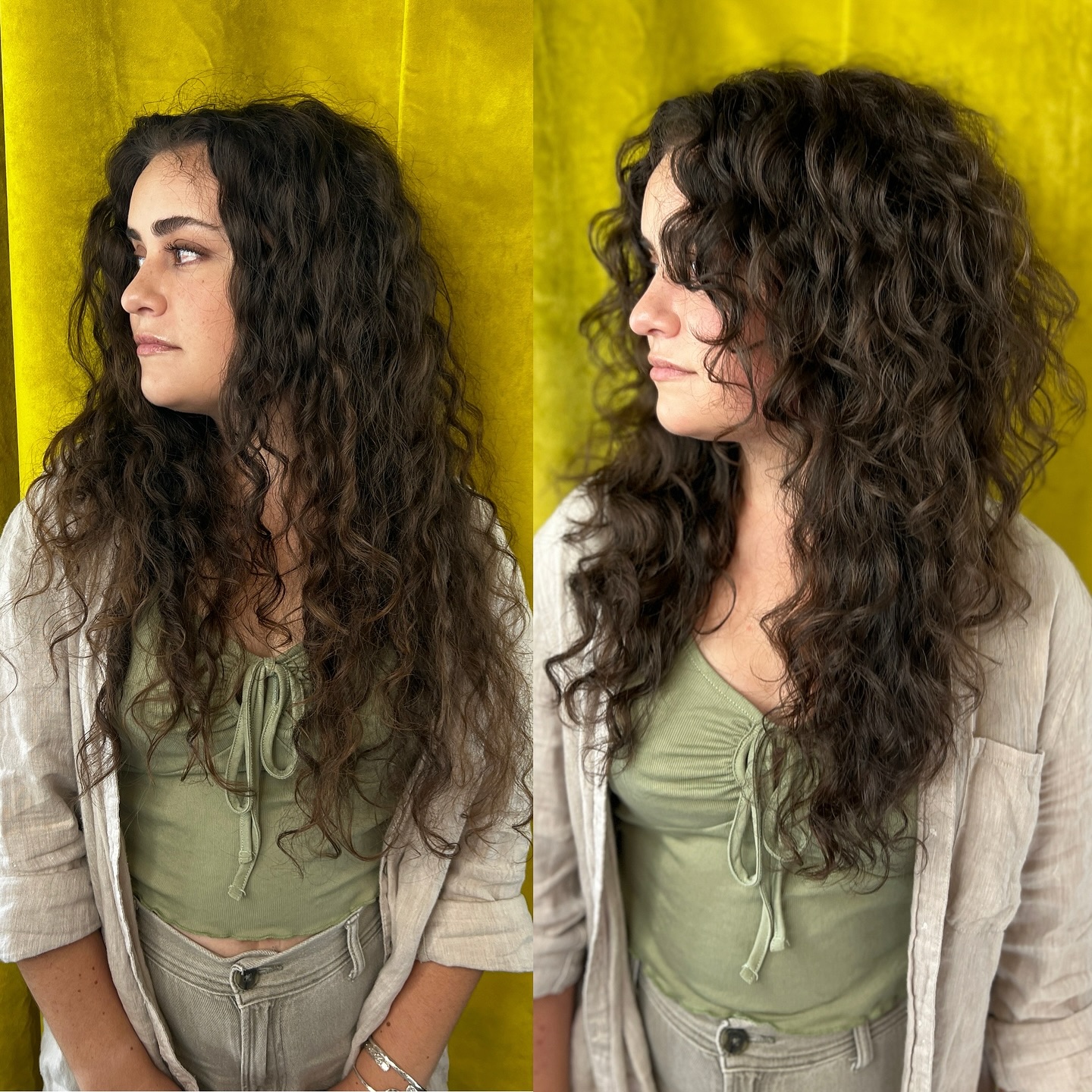 Effortlessly Elegant Tousled Curls with Soft Volume