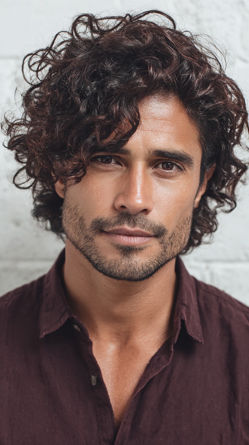 Effortlessly Stylish Curly Shag Cut