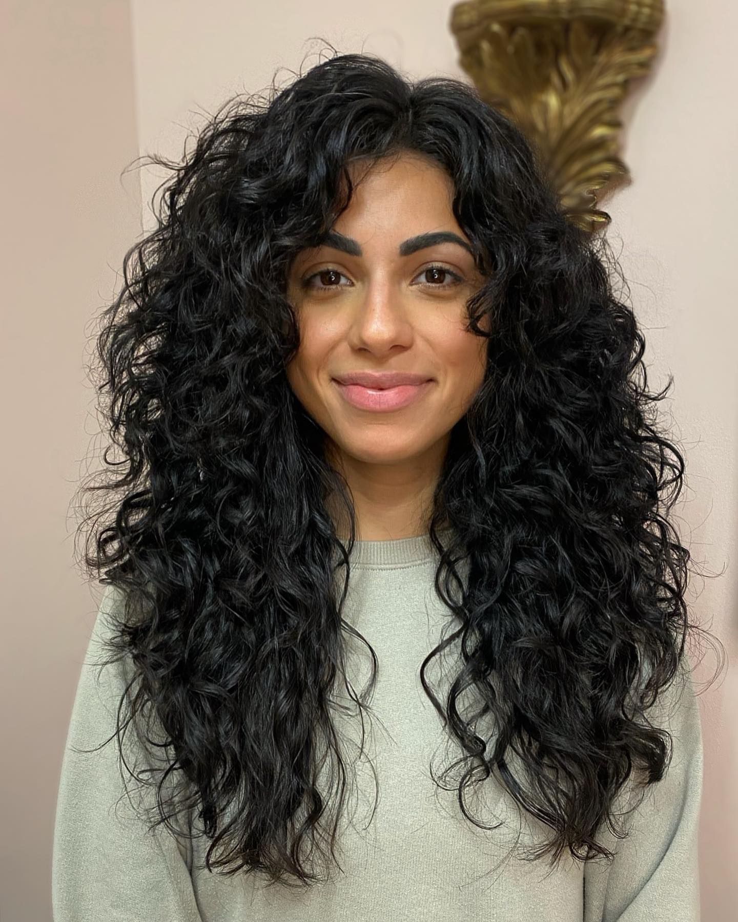 Luxurious Long Cascading Curls with Natural Volume