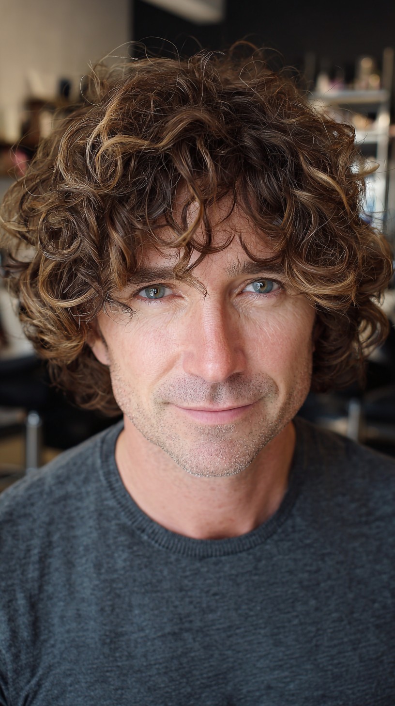 Relaxed Tousled Curls with Natural Movement