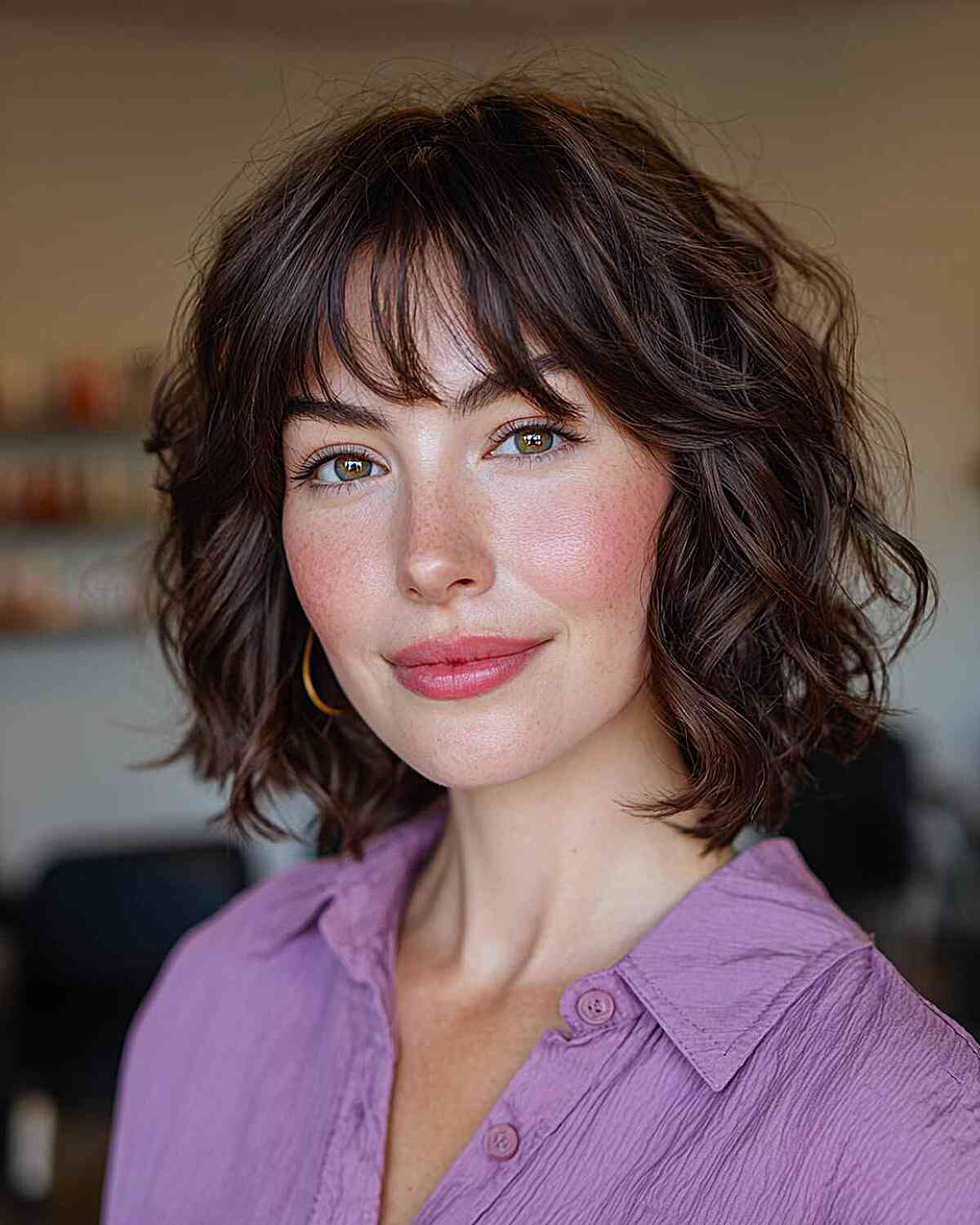 Shaggy Bob with Bangs