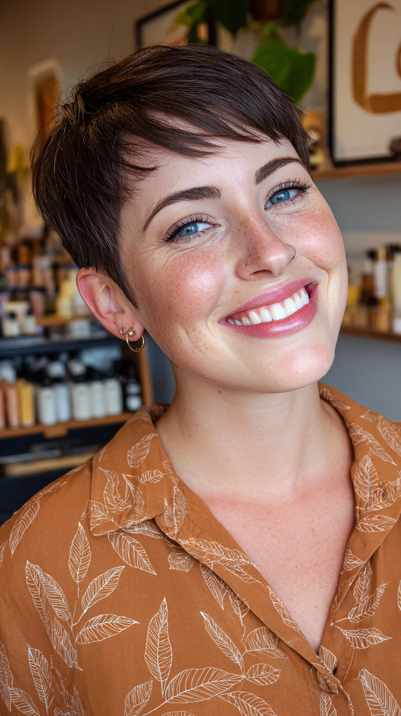Sleek Short Textured Pixie with Soft Layers