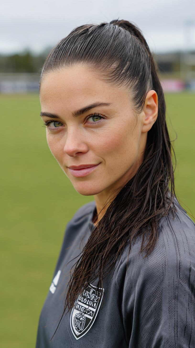 Sporty Sleek High Ponytail with Glossy Finish