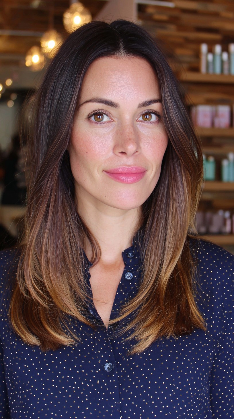 Subtle Ombre with Sleek Medium Layers