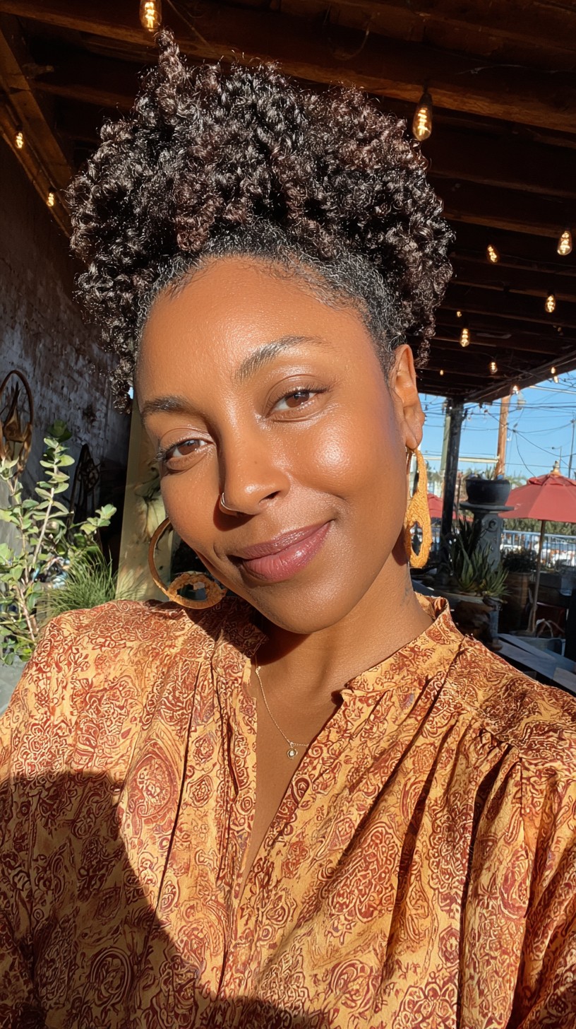 Sun-Kissed Tapered Curly Crown