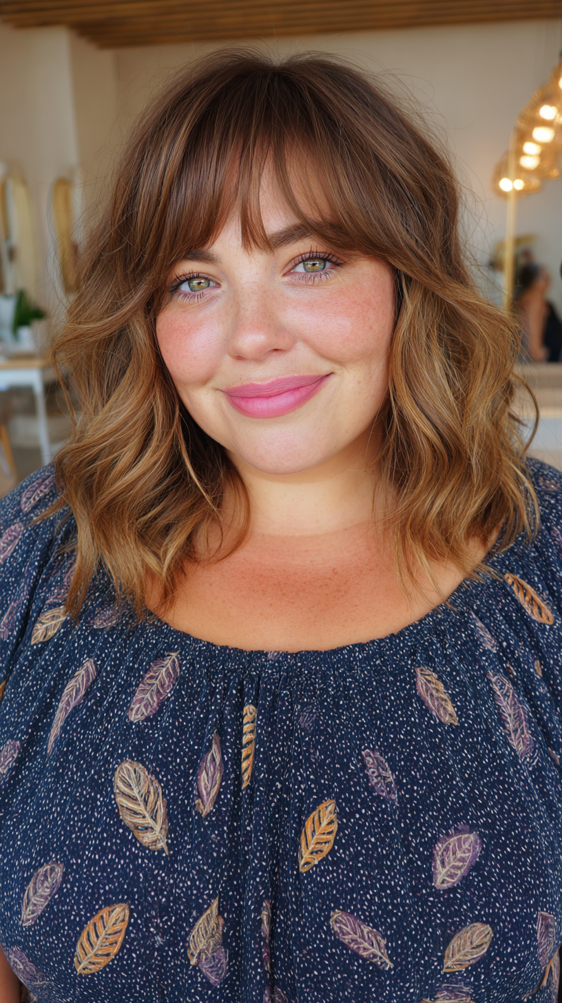 Textured Long Bob with Face-Framing Layers