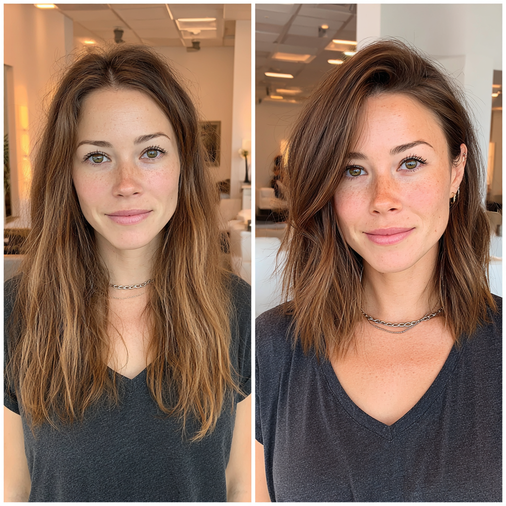 Textured Long Bob with Soft Layers