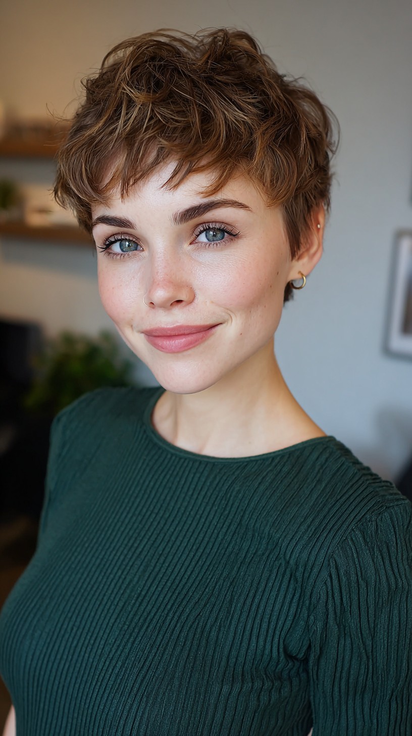 Playful Tousled Pixie Cut
