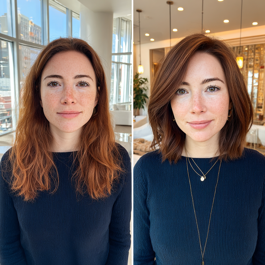 Chic Textured Shoulder-Length Bob with Subtle Dimension