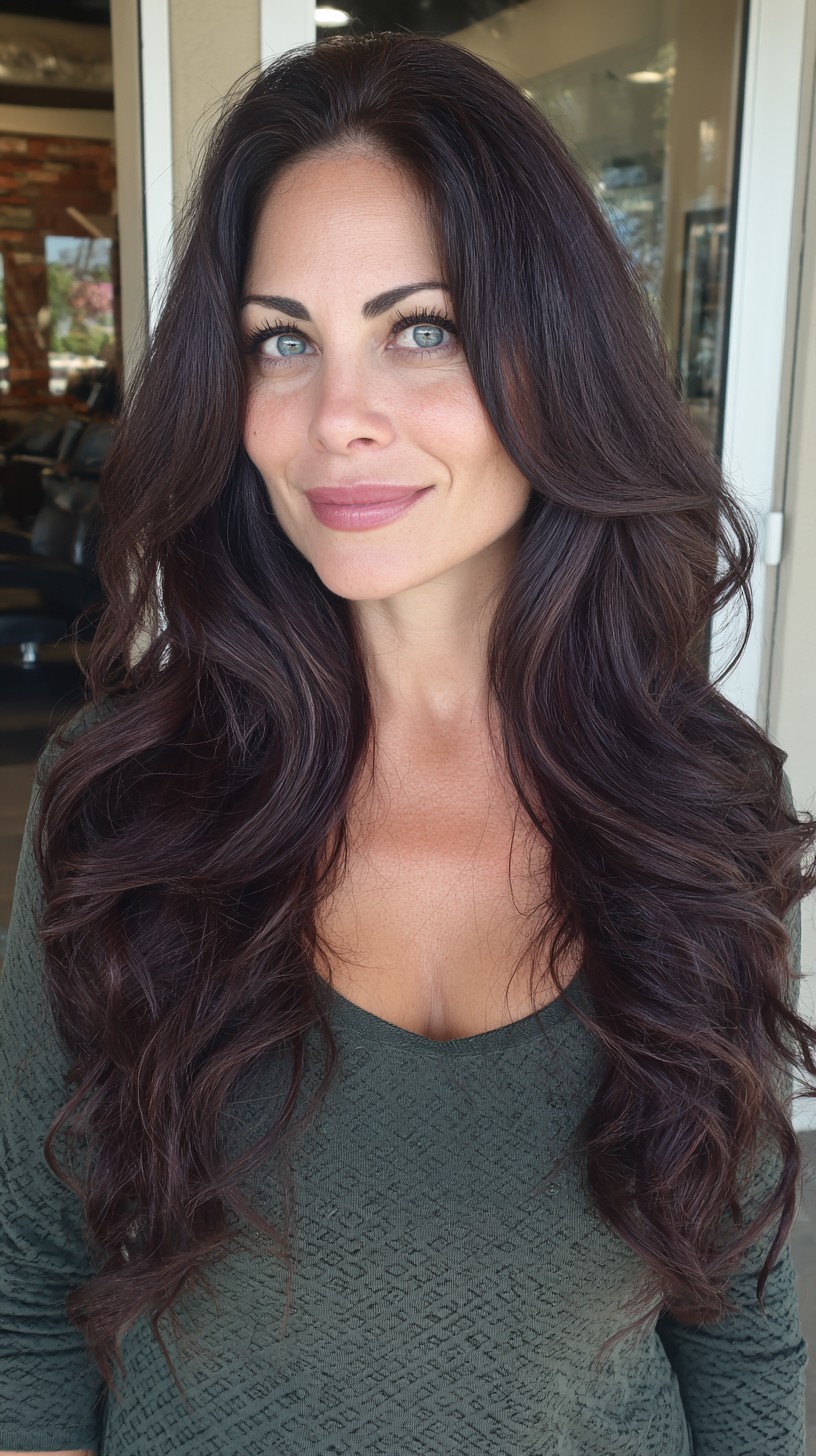 Midnight-Ebony Cascading Curls