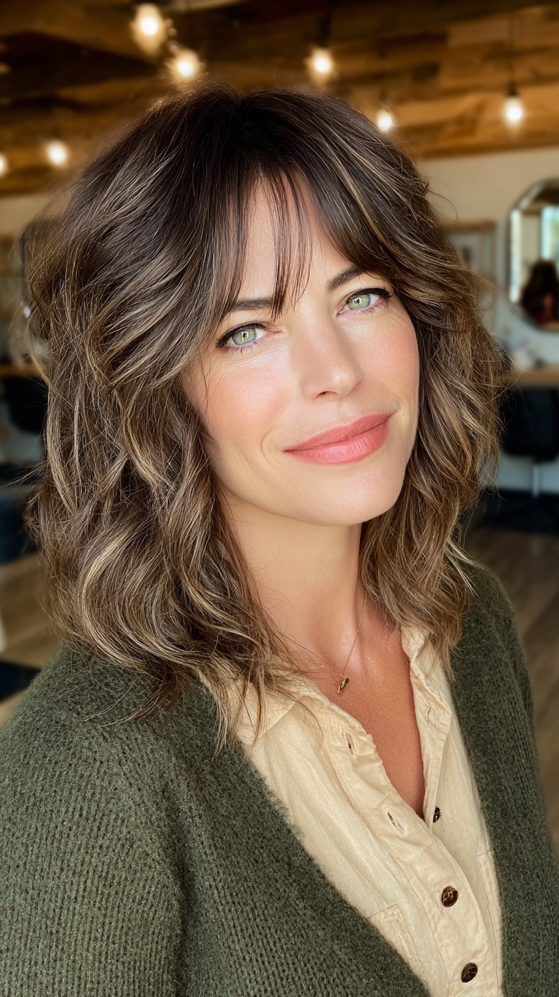 Soft Tousled Waves with Natural Highlights