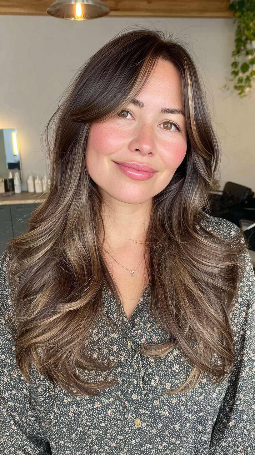 Beautifully Layered Long Hair with Soft Movement