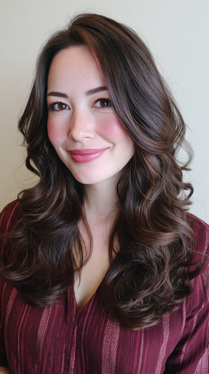 Elegant Cascading Layers with Soft Curls