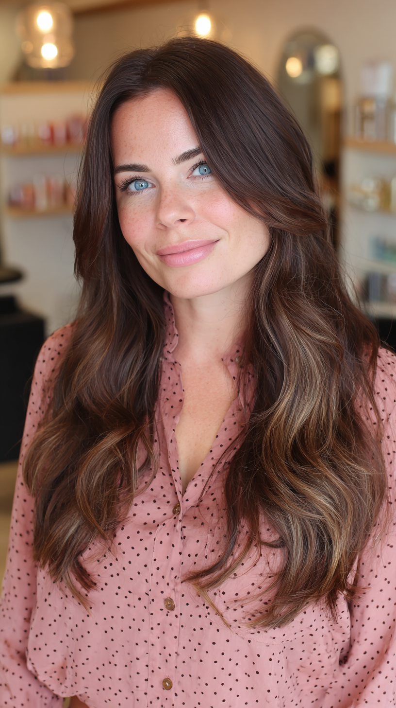 Radiant Layered Long Hair with Subtle Highlights