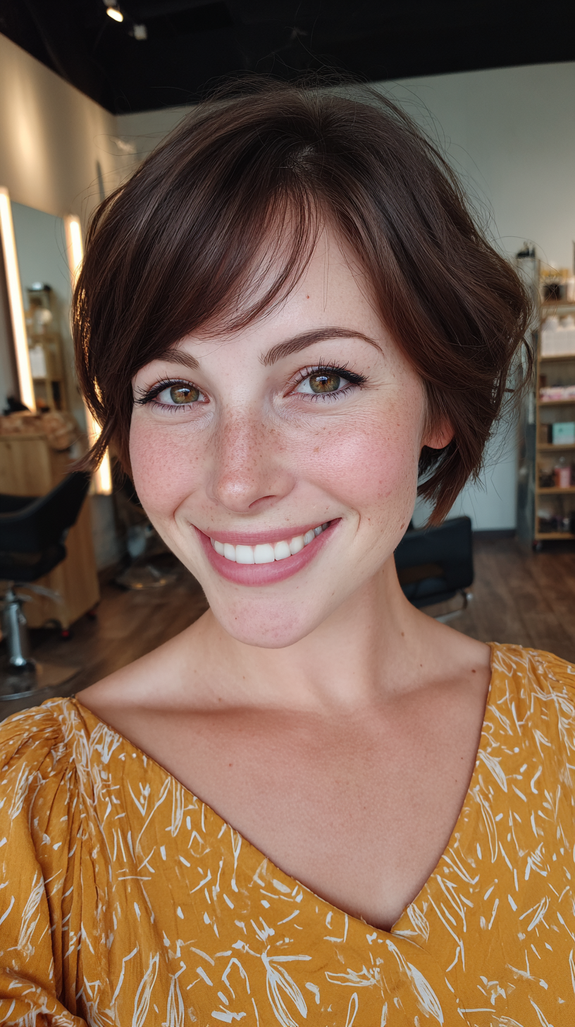 Softly Textured Pixie Bob with Subtle Waves