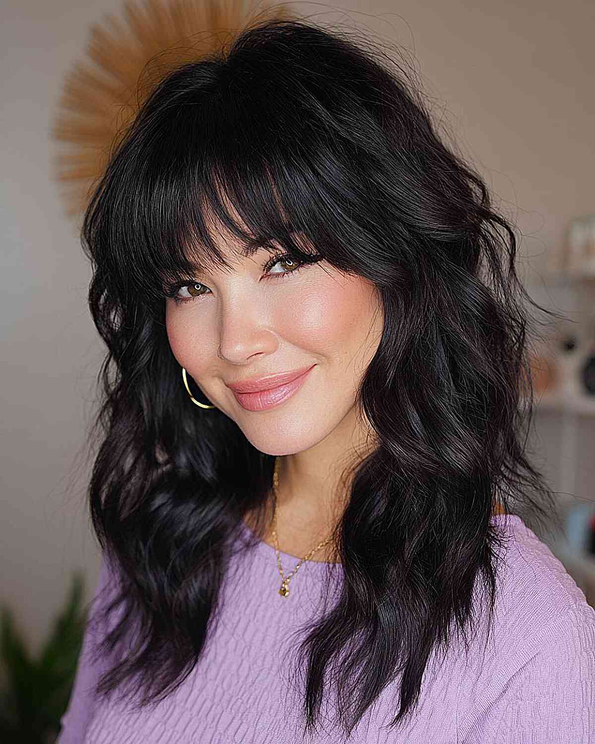 Textured Wolf Cut with Soft Bangs