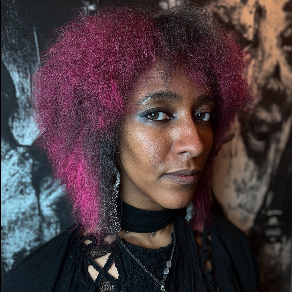 Electric Magenta Textured Fro