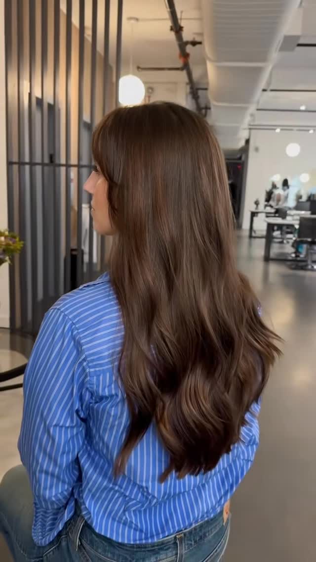 Rich Chestnut Waves with Seamless Layering