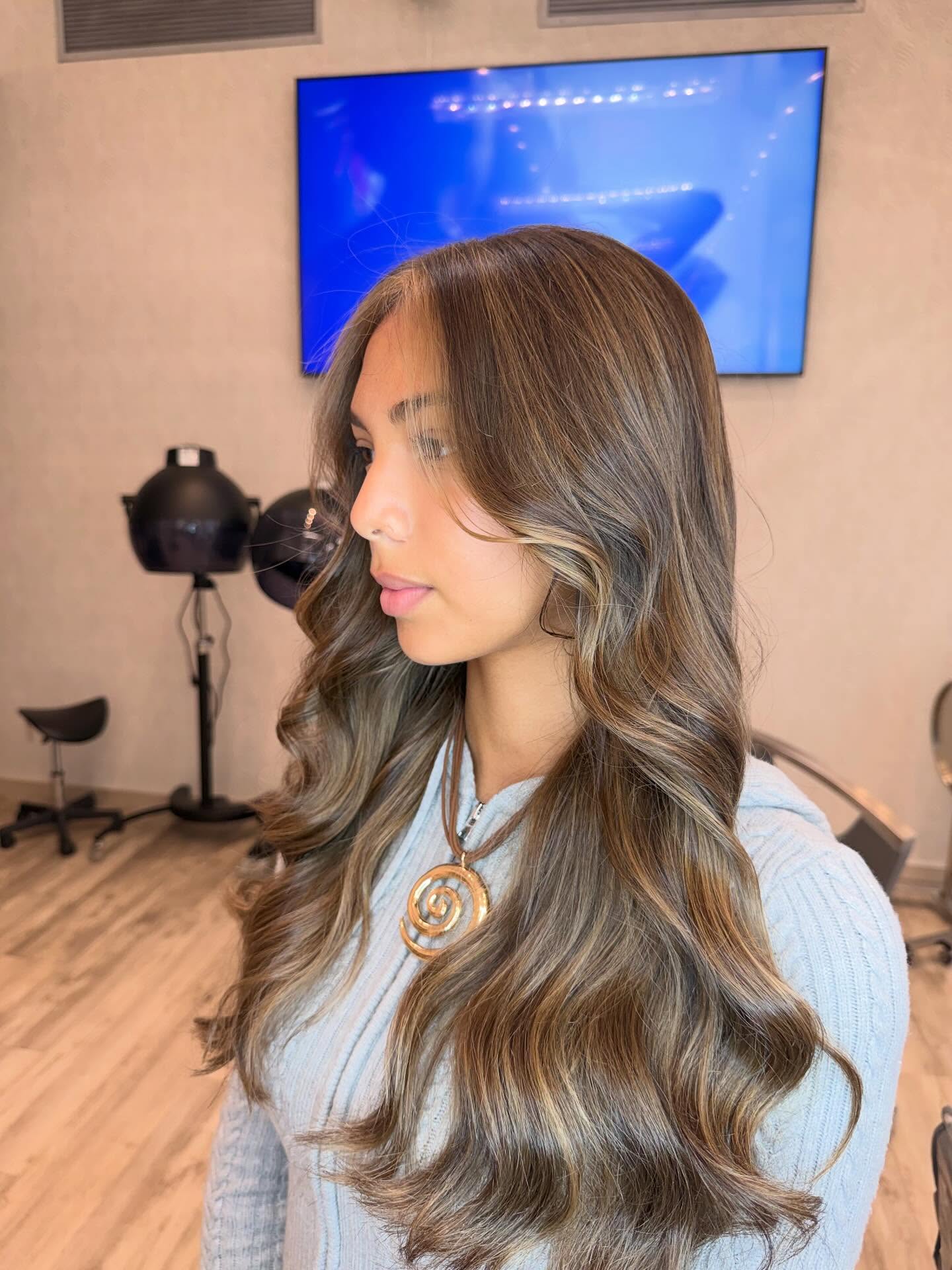 Subtle Sunkissed Balayage with Soft Waves