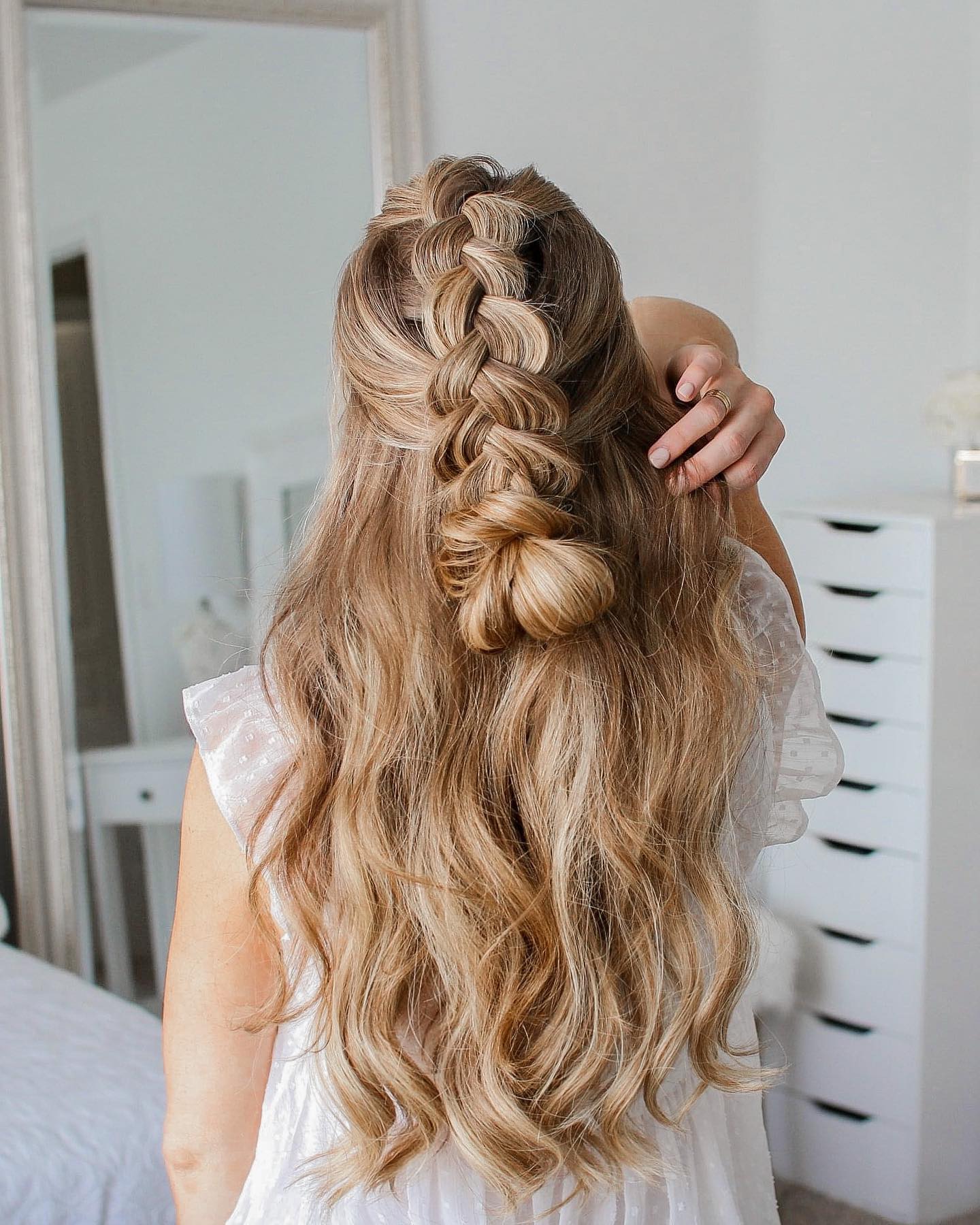 Braided-Twist-and-Tousled-Waves-Half-Up-Style