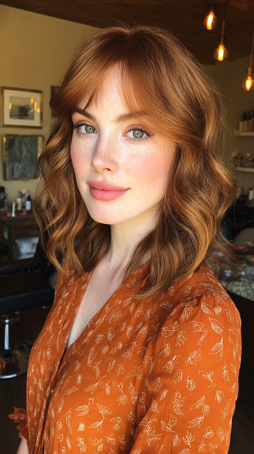 Copper Cascade with Delicate Fringe