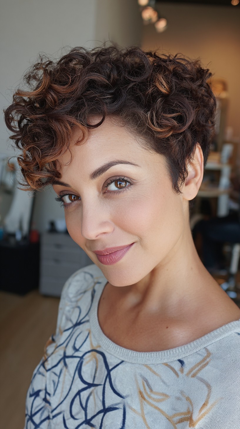 Enchanting Chestnut Bounce with Subtle Highlights