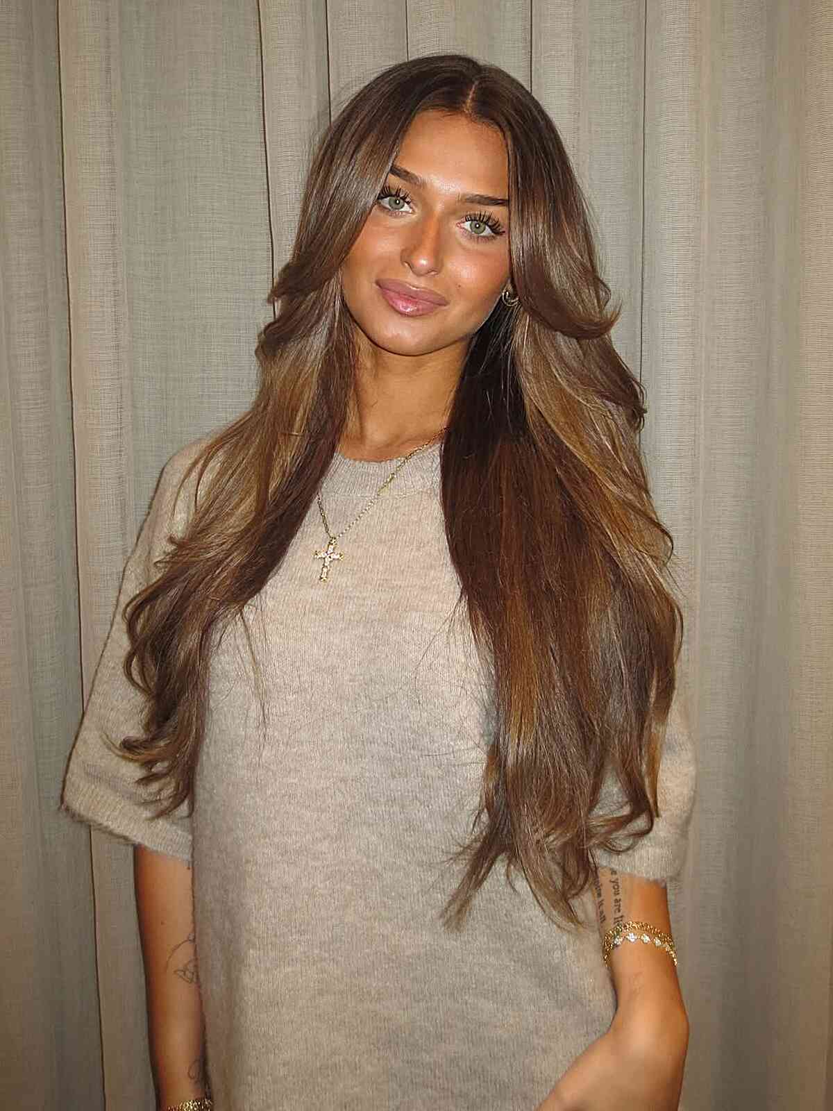 Long Layered Hair with Soft Waves